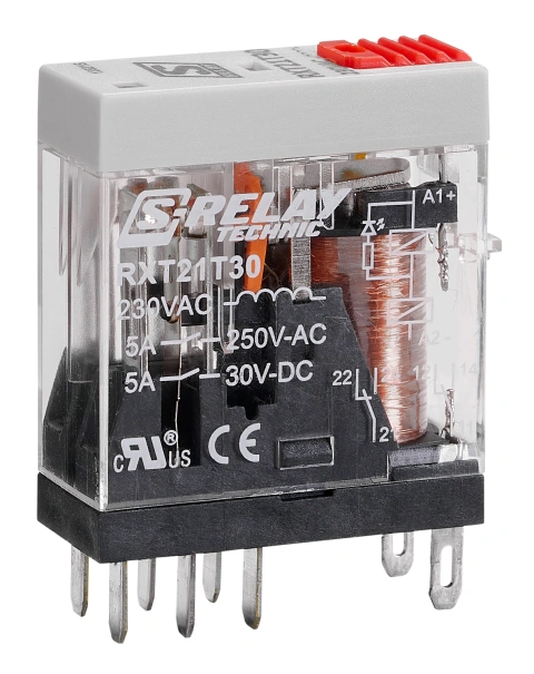 Releu industrial îngust, 2CC, 230V c.a., 5A, LED_4