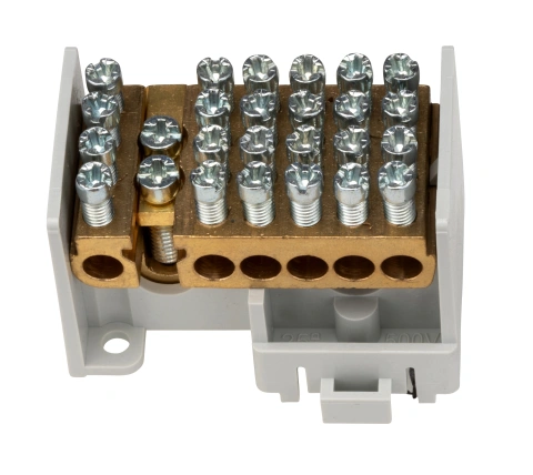 Clemă derivaţie 1 modul, 1 intrare şi 12x16 mm²