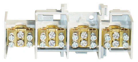 Clemă derivaţie 4 module, 4x25mm² fiecare cu 2x16mm²