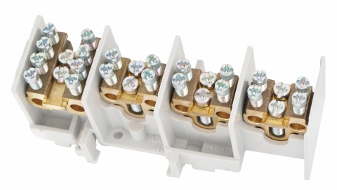 Clemă derivaţie 3+1 module: 3x25mm²/2x16mm²+1x25mm²/4x16mm²