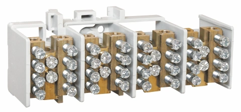 Clemă derivaţie 4 module, 4x25mm² fiecare cu 4x16mm²