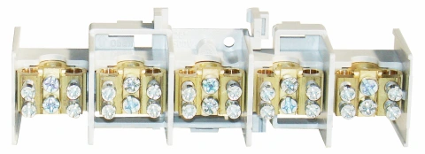 Clemă derivaţie 5 module, 5x25mm² fiecare cu 2x16mm²