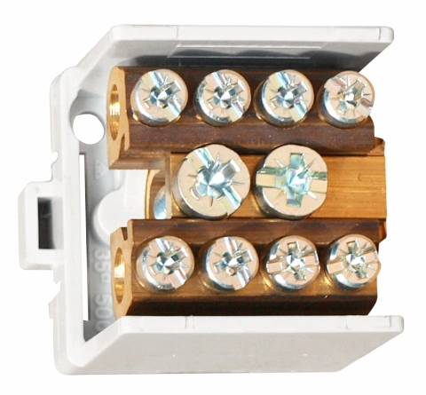 Clemă derivaţie 1 modul, 1x35mm²/4x25mm²