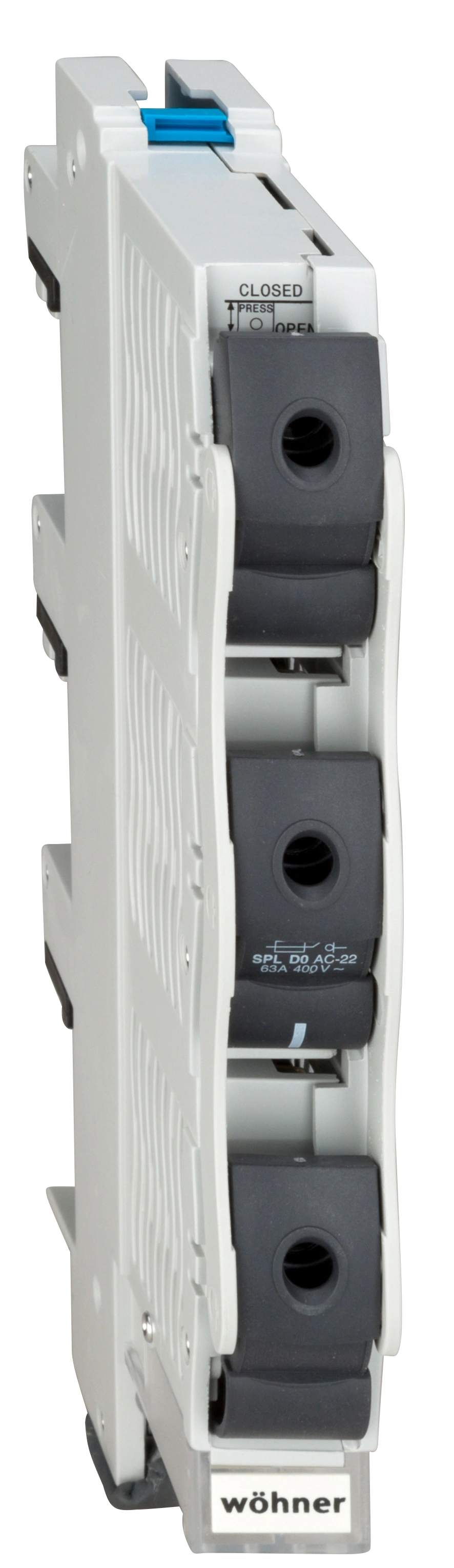 Separator vertical cu sigurante Neozed max.63A sistem 60mm