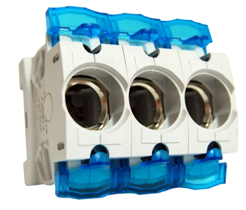 Soclu D02 / E18 / 3 poli cu protecţie borne, 63 A