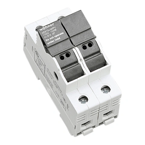 Suport portfuzibile cilindrice 10x38 / 2P