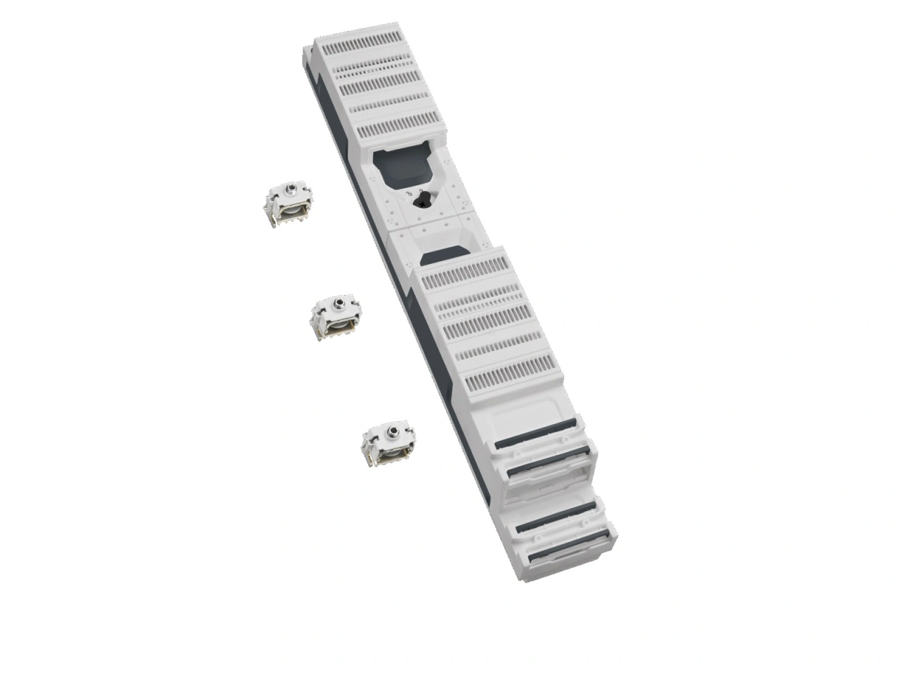 Adaptor de bare Basic 2x160A, conexiune cu cleme