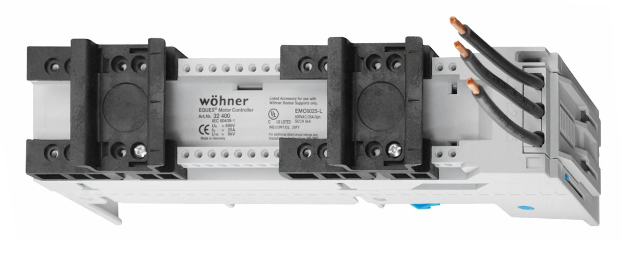 Adaptor montaj aparate modulare 25A 45mm 2sine