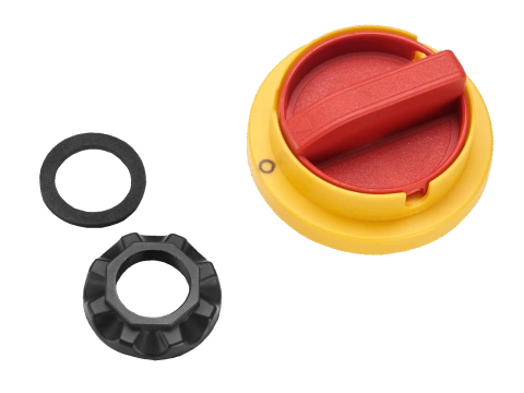 CAPUS Panel Rotary handle for door coupling drive yellow-red