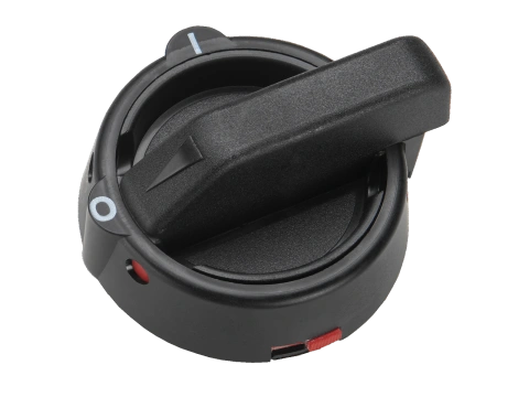 CAPUS Panel - Rotary handle w.def. door inter-locking, black