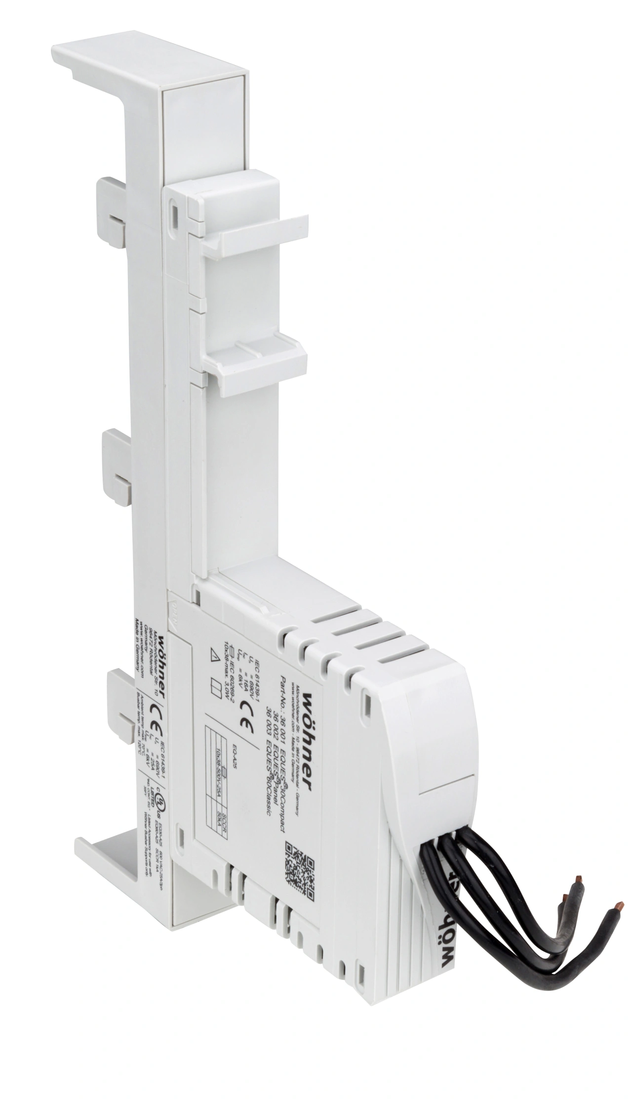 Adaptor bare 16 A pentru relee de monitorizare 22,5 mm