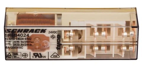 Releu de siguranţă SR6, 8A 24Vdc, 4ND+2NI, pini la 5,0mm_2