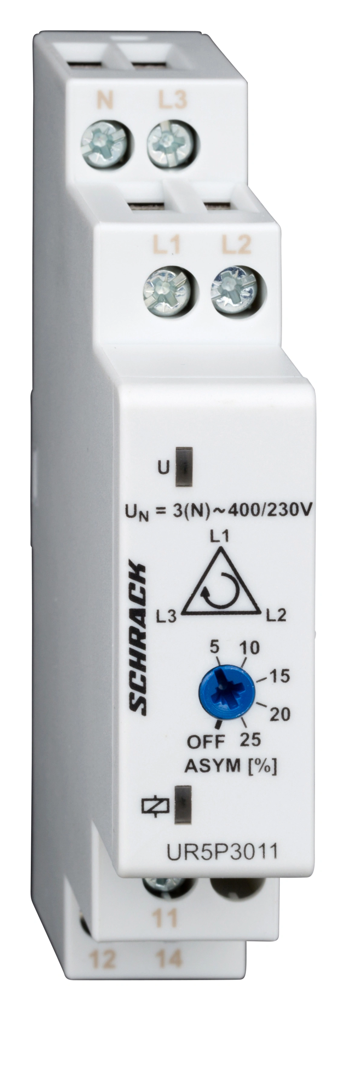 Releu suprav. sistem 3fazat,1CC,5A/250V, Ualim=400/230V-3(N)