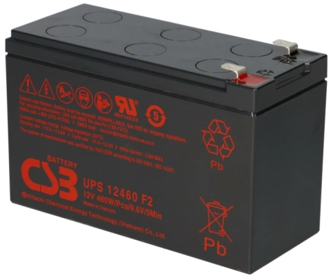 Battery CSB GiV high current 12V/460W for 5 min.