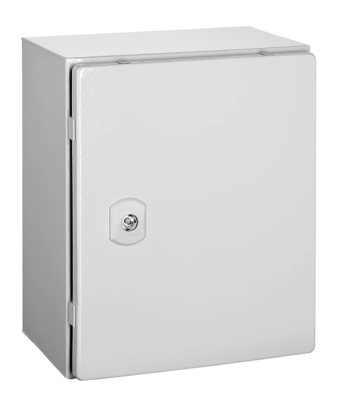 Cutie metalică+contrapanou, o uşă IP66 ÎxLxA=300x250x210mm