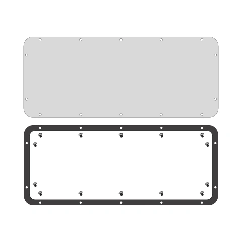 Placă de trecere plină tip G, decupare L500 A190mm