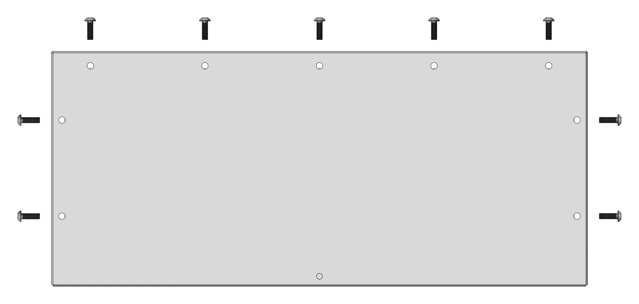 Placă de trecere plină tip J, decupare L500 A200mm