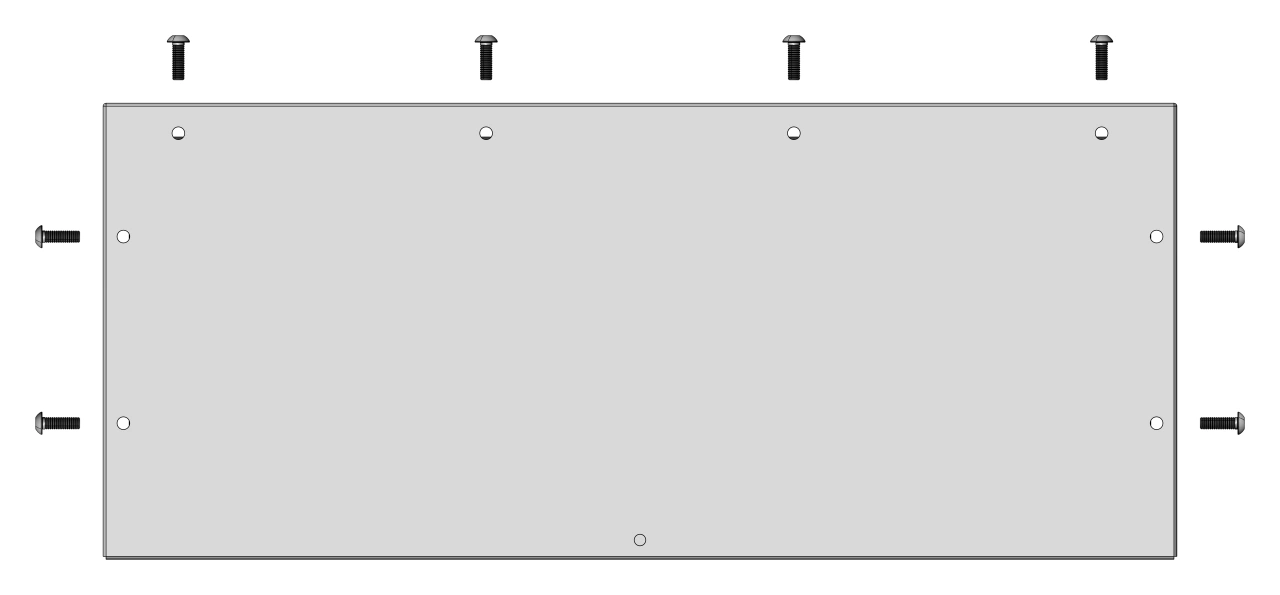 Placă de trecere plină tip L, decupare L520 A200mm