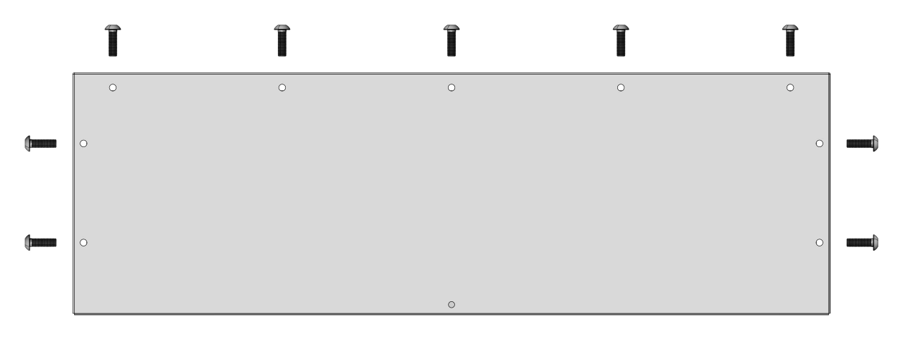 Placă de trecere plină tip M, decupare L700 A200mm