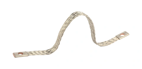 Knitted earthing cable 260mm long, blank