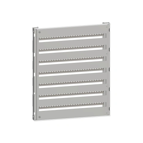 Cadru modular 7 rânduri x 36 mod., pe balamale, cu şine DIN