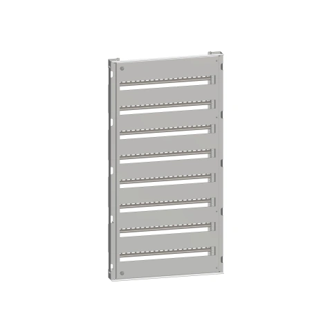 Cadru modular 8 rânduri x 27 mod., pe balamale, cu şine DIN