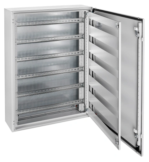 Cadru modular 6 rânduri x 27 mod., pe balamale, cu şine DIN_2