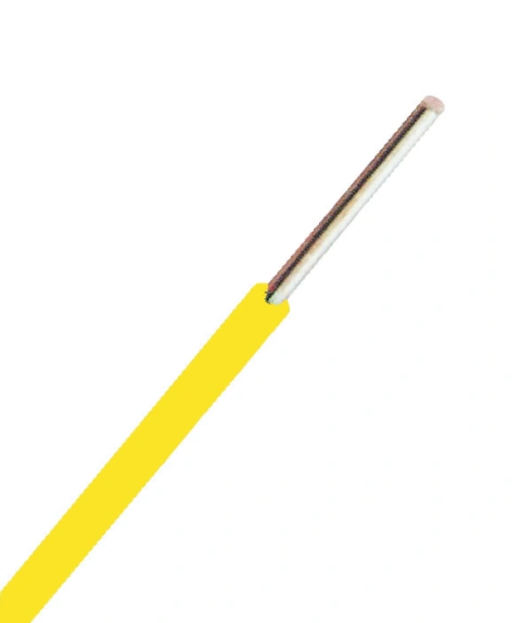 Conductor cu izolaţie din PVC H07V-U 4mm² galben