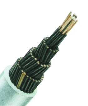 Cablu de comandă cu izol. din PVC,  YSLY-JZ 21 x 1 gri