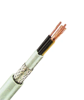 Cablu com. ecran., PVC, rez. la ulei, H05VVC4V5-K 2x0,75 gri