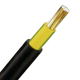 Cablu de energie, PVC, 0,6/1kV  E-YY-J 1x 16 RE negru