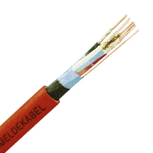 Cablu telec. ignif. fără hal. JE-H(ST)H 2x2x0,8 BMK E30 roşu