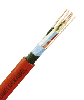 Cablu telec. ignif. fără hal. JE-H(ST)H 2x2x0,8 BMK E30 roşu