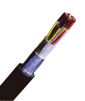 Cablu telefonic cu izolaţie din PE, F-2YA2Y 2x2x0,6 negru