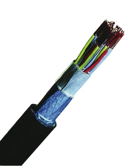 Cablu telefonic cu izolaţie din PE, F-2YA2Y 6x2x0,8 negru