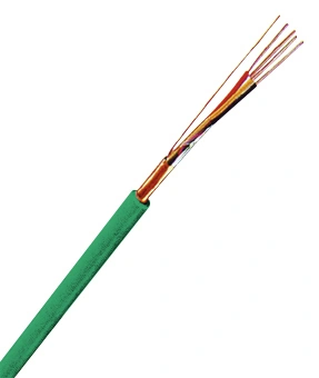 Cablu ecranat iz. şi manta PVC J-Y(ST)Y 2x2x0,8 EIB verde