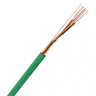 Cablu ecranat iz. şi manta PVC J-Y(ST)Y 2x2x0,8 EIB verde