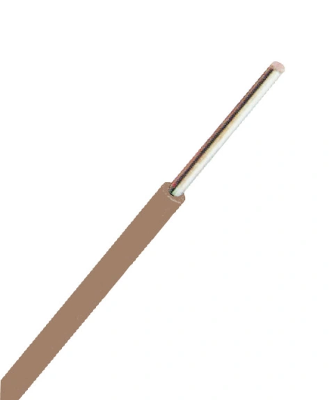 Conductor cu izolaţie din PVC H07V-U 1,5mm² maro