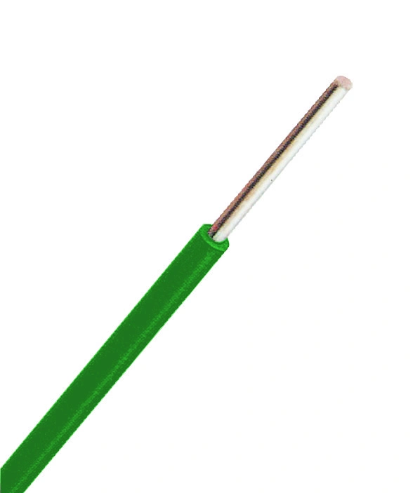 Conductor cu izolaţie din PVC H07V-U 2,5mm² verde