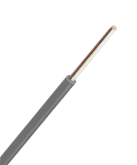 Conductor rigid cu izolaţie din PVC H05V-U 1mm² gri