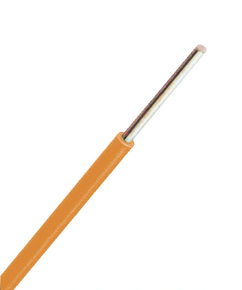 Conductor rigid cu izolaţie din PVC H05V-U 1mm² orange