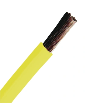 Conductor flexibil cu izolaţie din PVC H05V-K 0,75mm² galben