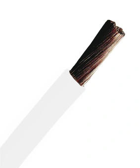 Conductor flexibil cu izolaţie din PVC H05V-K 1mm² alb