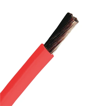 Conductor flexibil cu izolaţie din PVC H05V-K 1mm² roşu