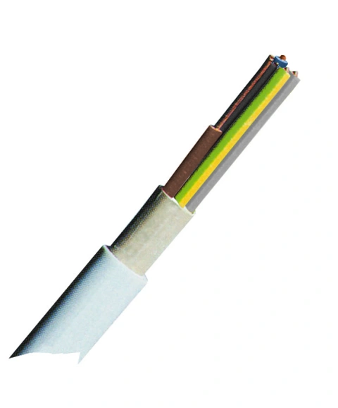 Cablu cu izol. şi manta din PVC (N)YM-J 5x2,5mm² gri deschis