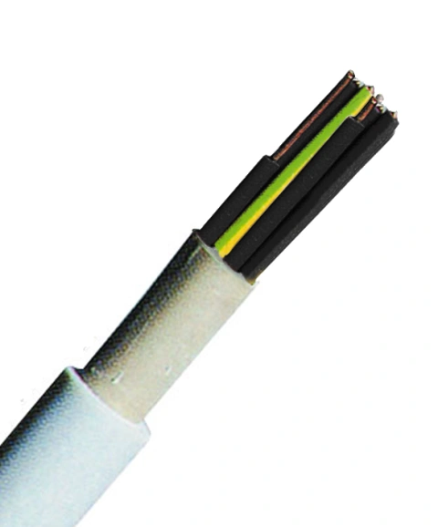 Cablu cu izol. şi manta PVC (N)YM-J 10x1,5mm² gri deschis