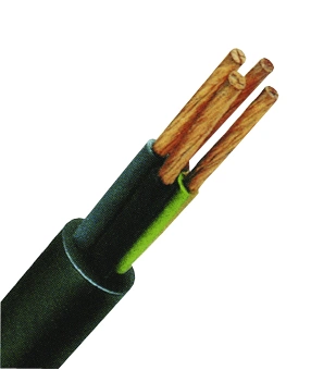 Cablu flexibil cu manta din PVC, YMS-J 5 x 4 negru