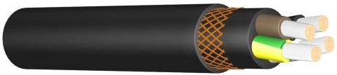 Cablu NSHTöu-J 4 x 16 negru