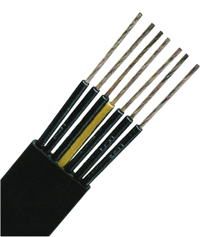 Cablu plat, PVC pt. sol. mec. medii H07VVH6-F 12 G 1,5 negru