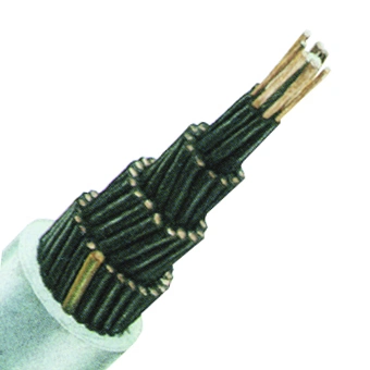 Cablu de comandă cu izol. din PVC,  YSLY-OZ 2 x 0,5 gri